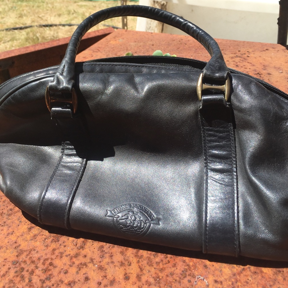 REAL LEATHER - Stone MTN Shoulder Tote Bag